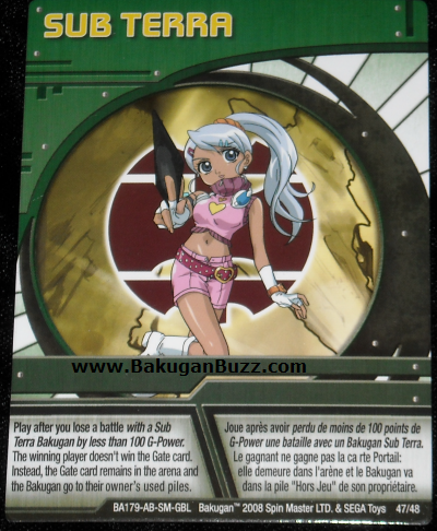 Sub Terra 47 48 Bakugan 1 48 Card Set
